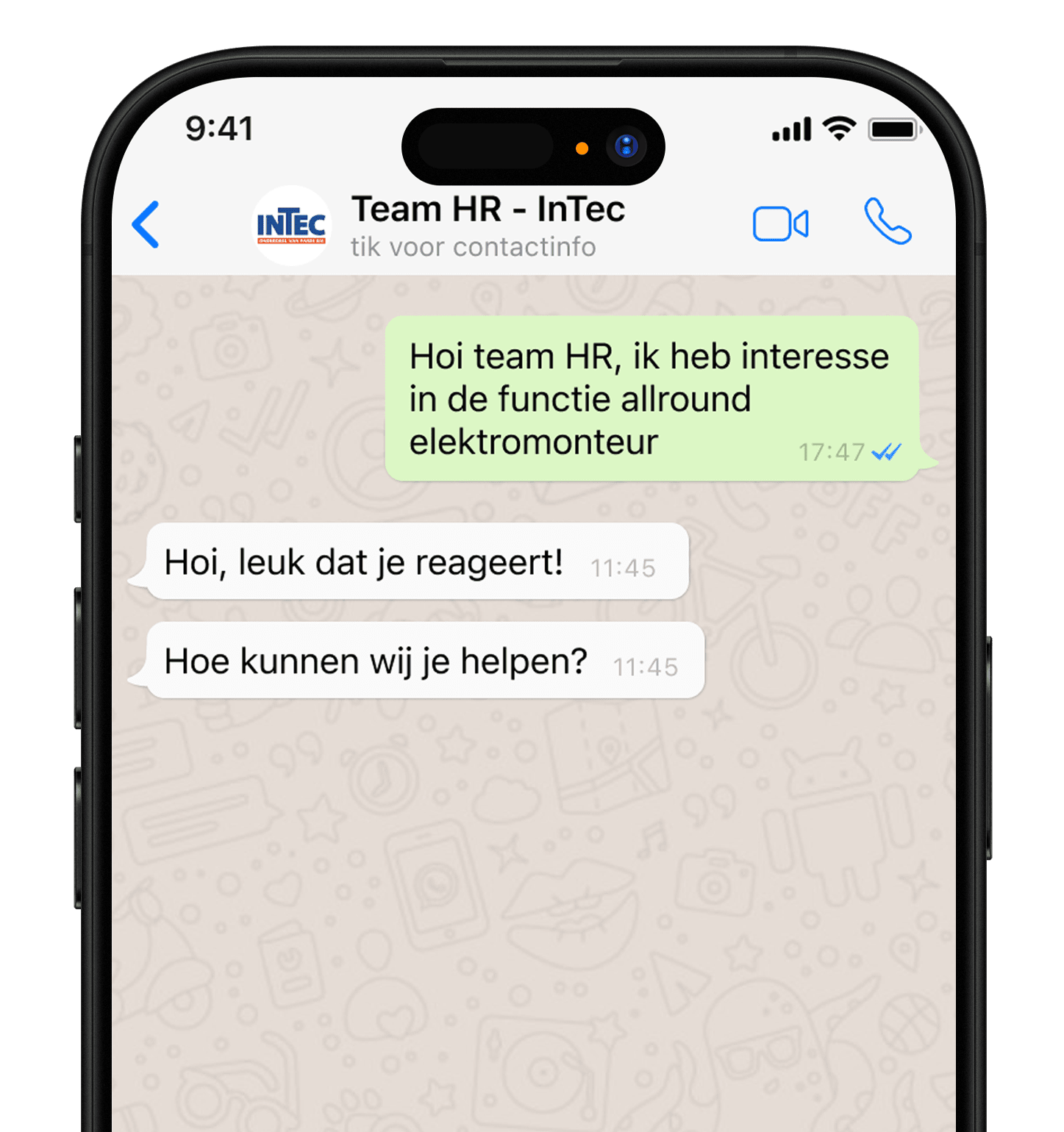 WhatsApp op iPhone
